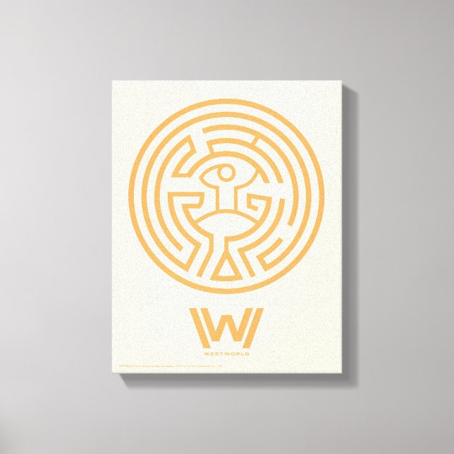 Toile Westworld | Le symbole Maze (Recto)