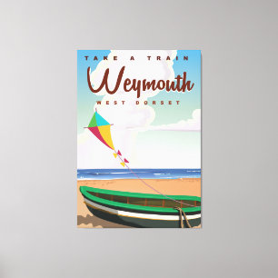 Toile Weymouth Angleterre affiche de voyage vintage