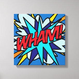 Toile WHAM Fun Retro Comic Book Pop Art