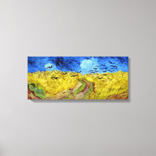 Toile Wheatfield de Vincent van Gogh avec des corneilles