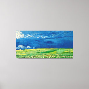 Toile Wheatfield Under Thunderclouds par Vincent van Gog