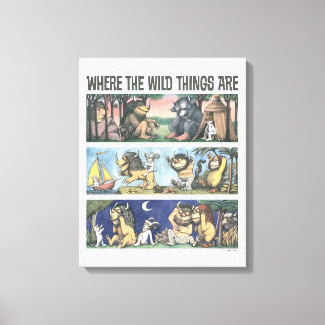 Toile Where The Wild Things Are Scenes (Recto)