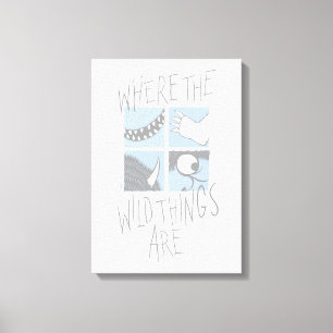 Toile Where The Wild Things Are Square Graphic