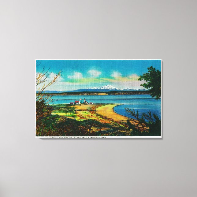 Toile Whidby Island et Mt Baker de Port Townsend (Recto)