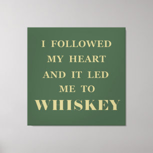 Toile Whiskey cite d'étranges paroles d'alcool