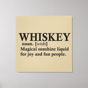 Toile Whiskey, définition citations amusantes pour boire