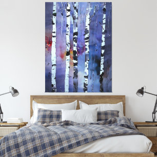Toile Whispers of the Winter Woods
