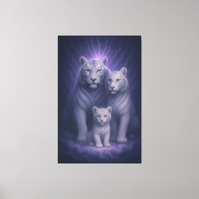 Toile White Tiger Ascension – Celestial Lineage | ManJia (Recto)
