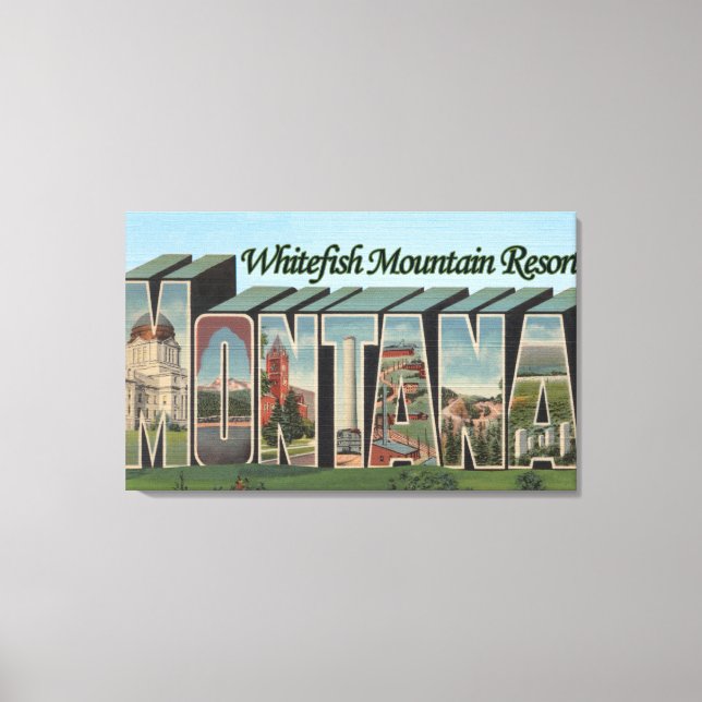 Toile Whitefish Mountain Resort, Montana (Recto)