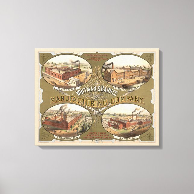 Toile Whitman & Barnes Manufacturing Company. (Recto)