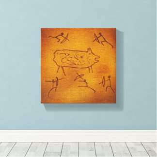 Toile Wild Boar Hunting