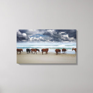 Toile Wild Horses Outer Banks NC