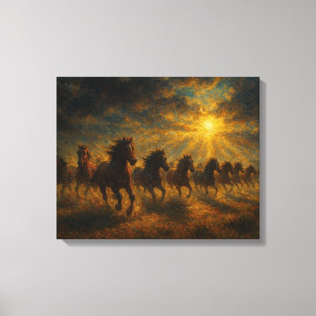 Toile Wild Horses Running (Recto)