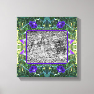 Toile Wild Morning Glory Flowers Créez votre propre phot