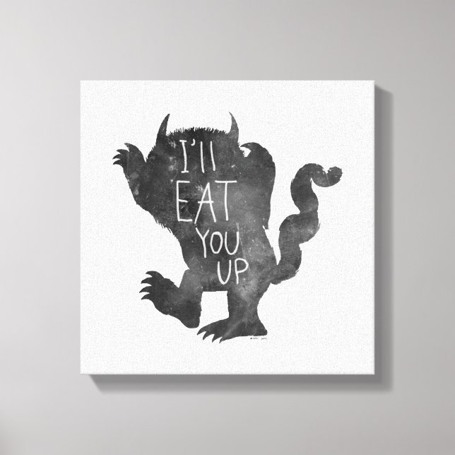 Toile Wild Thing | Je vais vous manger (Recto)