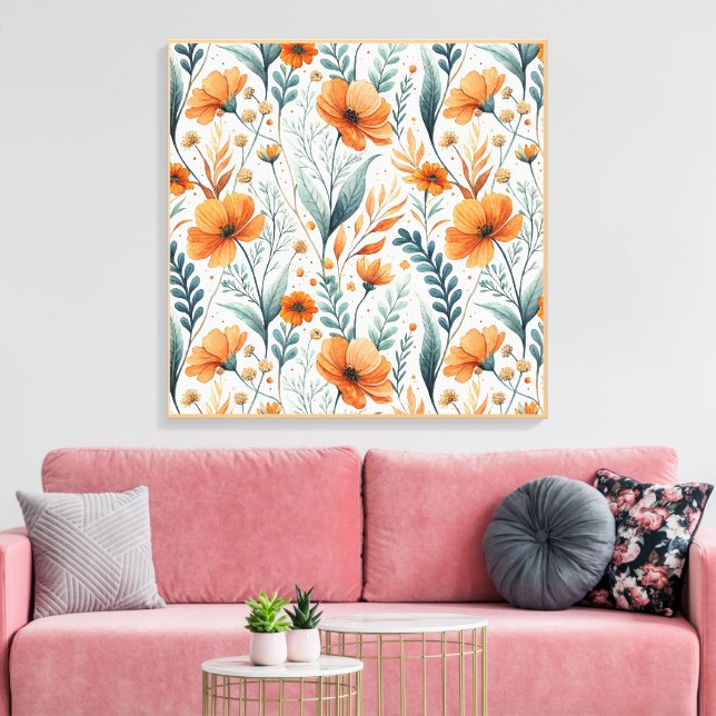 Toile Wildflower Botanical Boho (Insitu(Salon))