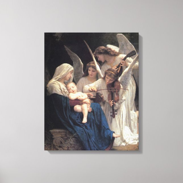 Toile William-Adolphe Bouguereau - Chant des Anges (Recto)