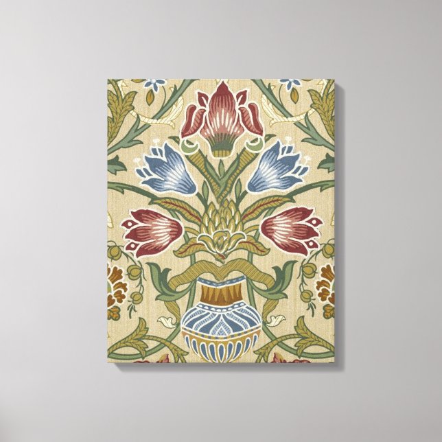 Toile William Morris Brocade Motif de fond d'écran flora (Recto)