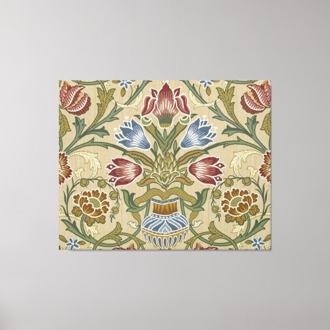 Toile William Morris Brocade Motif de fond d'écran flora (Recto)