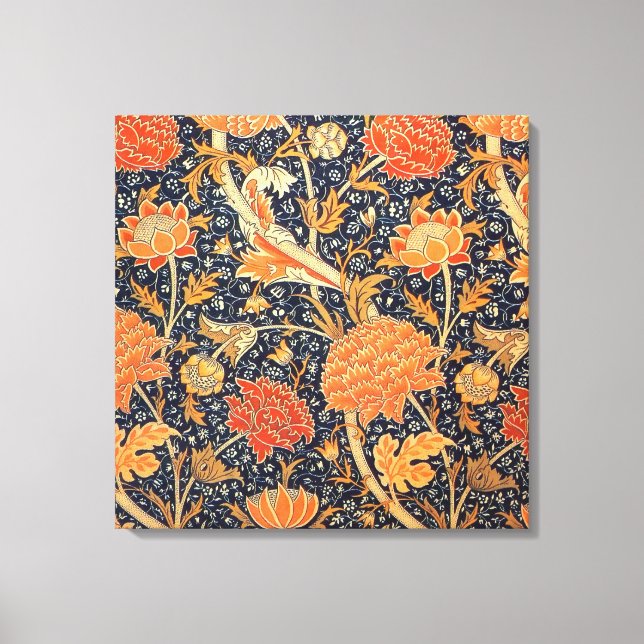 Toile William Morris Cray Floral Art Nouveau Motif (Recto)