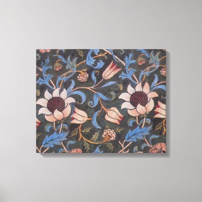 Toile William Morris Evenlode Textile Floral Art (Recto)