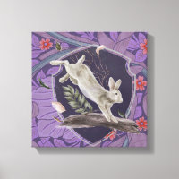 William Morris Forest Rabbit Floral Art