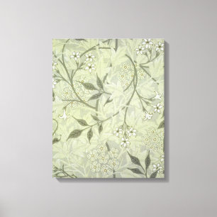 Toile William Morris Jasmine Botanique Antique Vintage