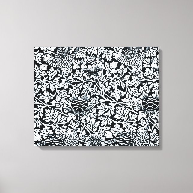 Toile William Morris Particularités Florales Anénome d'o (Recto)