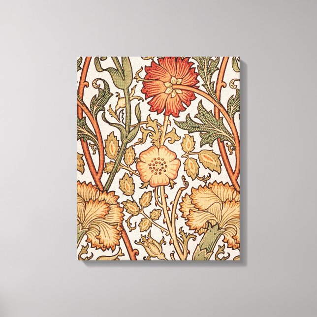 Toile William Morris Rose Flower Fond d'écran Motif (Recto)