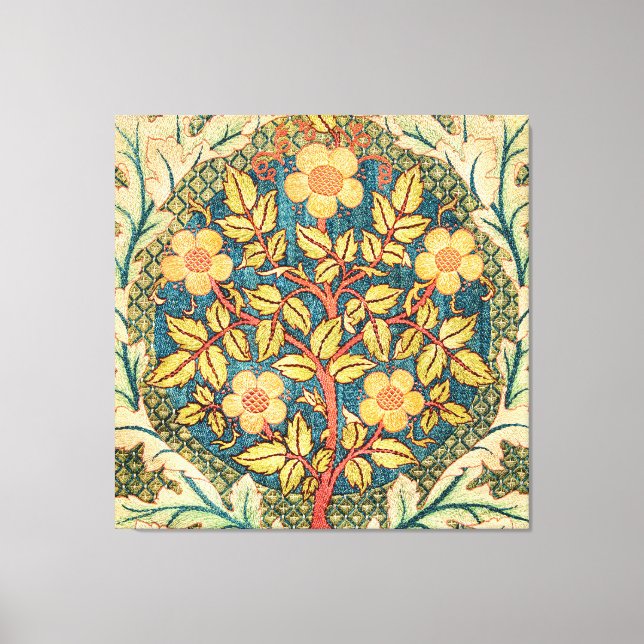 Toile William Morris Rose Wreath (Recto)