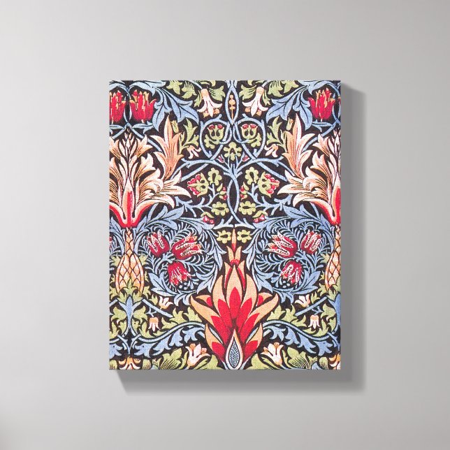 Toile William Morris Snakeshead Floral Art Nouveau (Recto)