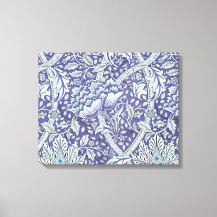 Toile William Morris Windrush fleurs bleues