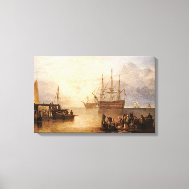 Toile William Turner - Le Couchage Du Soleil À Travers L (Recto)