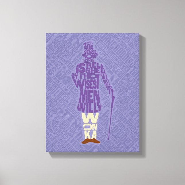 Toile Willy Wonka Quote Silhouette (Recto)