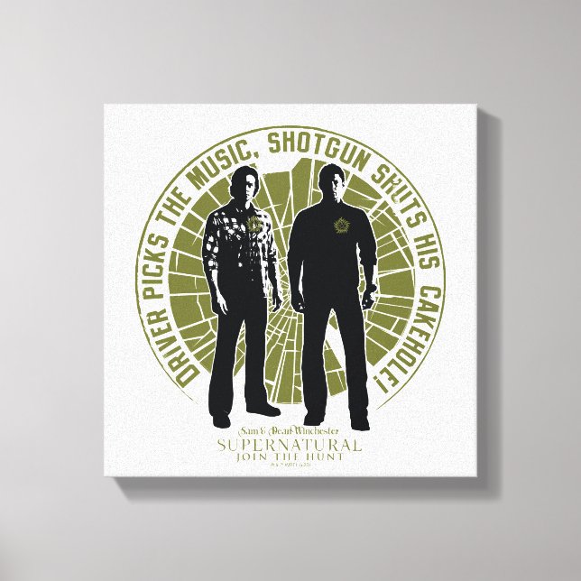 Toile Winchester Brothers surnaturel "Shotgun" (Recto)