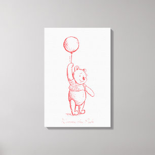 Toile Winnie le croquis de Pooh