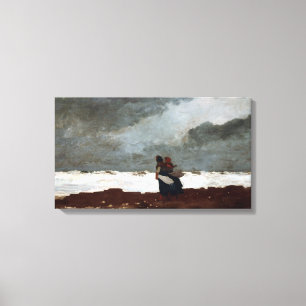 Toile Winslow Homer Deux figures par la mer