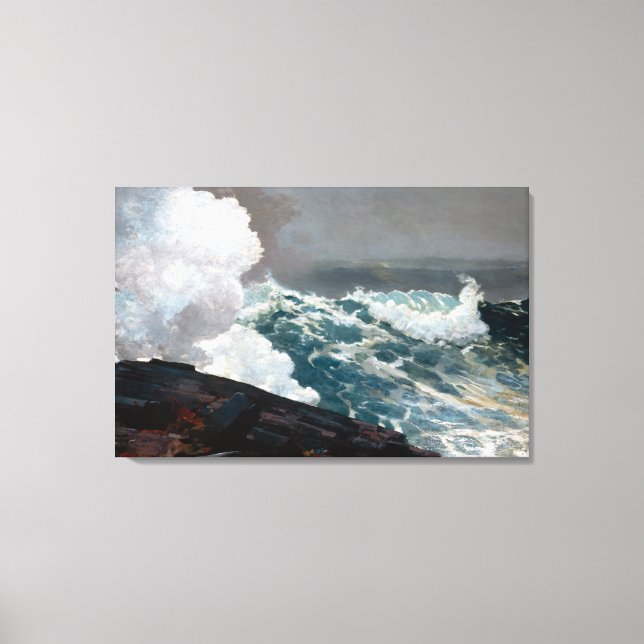 Toile Winslow Homer Northeaster (Recto)