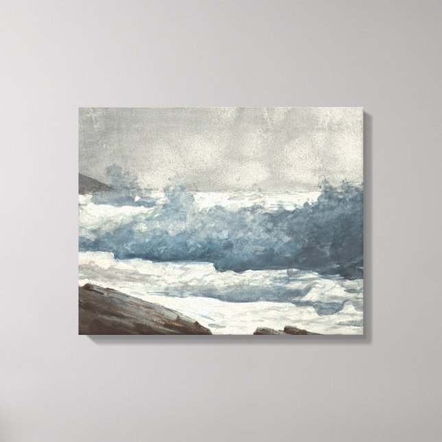 Toile Winslow Homer - Prout's Neck, Breakers (Recto)