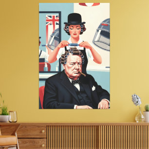 Toile Winston Churchill Cool