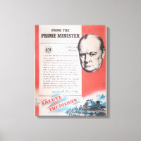 Winston Churchill, Réimpression de l'affiche de Br