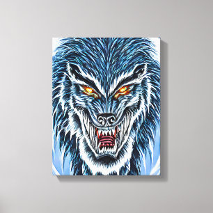Toile Winter Werewolf Imaginaire Dark horror art