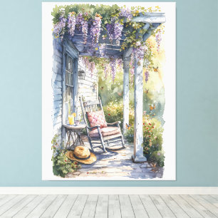 Toile Wisteria Porch Rocking Chair Scène