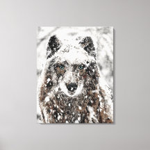 Wolf dans la neige