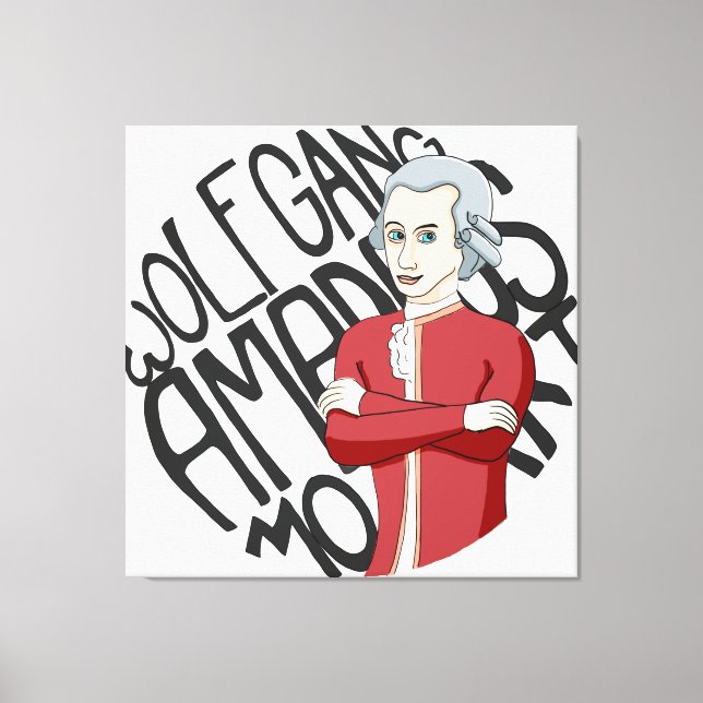 Toile Wolfgang Amadeus Mozart (Recto)
