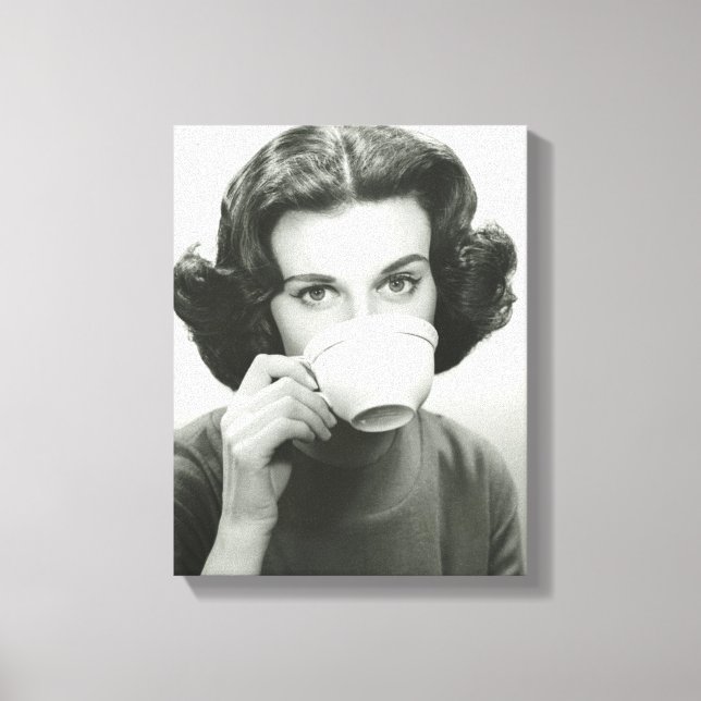 Toile Woman drinking (Recto)
