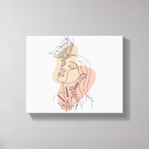 Woman Wall Art, Abstrait Femme Print