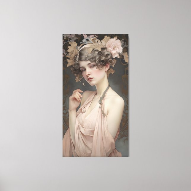 Toile Woman's Femininity, Nouveau Art (Recto)