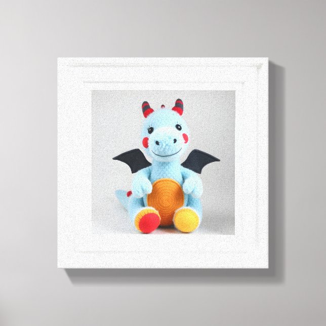 Toile Wonder Wall Art Blue Dragon Joy (Recto)