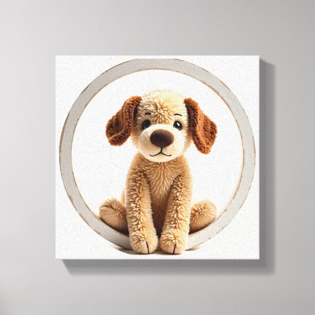 Toile Wonder Wall Art Furry Ami Puppy (Recto)
